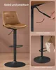 VASAGLE Barhocker 2er Set, höhenverstellbar, drehbar, mit Produktbild-Vorschau 2