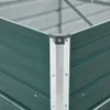 vidaXL Garten-Hochbeet Verzinkter Stahl 400x80x45 cm Grün Produktbild-Vorschau 4