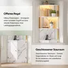 Armoire d'angle haute Merax avec éclairage LED et prises, Voir les images du produit 8