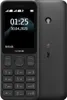 A black Nokia 125 feature phone is shown from the front and back. Náhled obrázku produktu