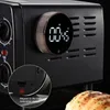 A close-up shot of a digital kitchen timer attached to the side of a black oven. The timer displays a countdown. Produktbild-Vorschau