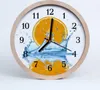 Holzuhr 20fi cm wanduhr - Orange lebendiges Wasser Produktbild-Vorschau 1