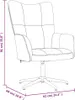 vidaXL Poltrona relax con sgabello in velluto rosso vino Anteprima dell’immagine prodotto 8
