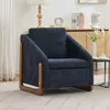 AIORBER Fauteuil, avec accoudoirs en bois, dossier Voir les images du produit 6