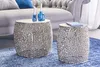 Konferenčný stolík Leaf set of 2 40cm silver 43226 Náhľad obrázku produktu 3