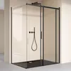 doporro Eckdusche 90x120x195cm schwarz Duschkabine Produktbild-Vorschau 1