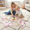 COSTWAY Montessori Busy Board, drewniana tablica motoryczna Podgląd zdjęcia produktu 9