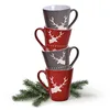 Tasses de Noël set de 4 cerfs style campagnard Tasses à Voir les images du produit 1