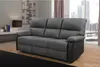 Relax-Sofa "Lincoln" - 3-Sitzer - Schwarz / Dunkelgrau Produktbild-Vorschau 2