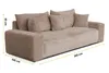 Schlafsofa CORDO Bronze – 3-Sitzer mit Bettkasten, 265x105 Produktbild-Vorschau 6