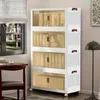 4 couches d'armoires de rangement pliables，Avec pneus, Voir les images du produit 5