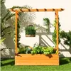 Letto da giardino rialzato COSTWAY GT3926OR, con traliccio, Anteprima dell’immagine prodotto 10