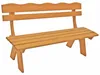 Gartenbank Sitzbank Holzbank Kiefer B 150 x  H 82 x T 60 Produktbild-Vorschau 3