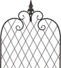 Rankgitter Raute Metall Rost Optik 115cm – Rankhilfe Produktbild-Vorschau 1