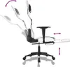 Gaming-Stuhl mit Massage & Fußstütze Weiß & Schwarz Produktbild-Vorschau 7