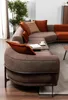 Modernes Ecksofa L-Form Couch Stoffsofas Edelstahl Produktbild-Vorschau 1