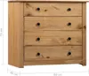 vidaXL Sideboard 80x40x73 cm Kiefernholz Panama Produktbild-Vorschau 8