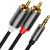 deleyCON 5m Klinke zu Cinch RCA Kabel 3,5mm Audiokabel Produktbild-Vorschau 1