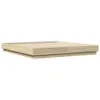A wooden bed frame on a white background. Produktbild-Vorschau