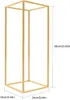 A gold metal stand with dimensions indicated. Podgląd zdjęcia produktu