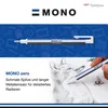Tombow EH-KURMONO zero classic, ronde punt, wit/blauw/zwart Productafbeelding-voorbeeld 4