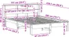 vidaXL Massivholzbett ohne Matratze Weiß 140x200 cm Produktbild-Vorschau 8