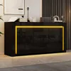 Mobile bar Merax con finitura lucida e illuminazione LED, Anteprima dell’immagine prodotto 1