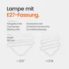 Osram E27 LED Kugellampe A60 2,8W 250lm 2700K 60mm Produktbild-Vorschau 5