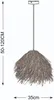 Lampa wisząca Brezze brąz 1xE27x40W wiklina / rattan / Podgląd zdjęcia produktu 3