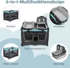 COSTWAY 5 in 1 Beistellbett Baby, Reisebett mit Stubenwagen Produktbild-Vorschau 3