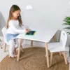 FreeOn Drevený stôl so stoličkami Athena biely Náhľad obrázku produktu 3