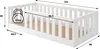 Kinderbett 80x160 SELENE mit Rausfallschutz - weiß Produktbild-Vorschau 3