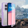 A phone case is shown in front of a mountain landscape. Produktbild-Vorschau
