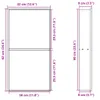 vidaXL Brodzik prysznicowy złoty szczotkowany 32x62x9 cm Podgląd zdjęcia produktu 8
