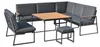 home24 Loungegruppe - 5-teilig - Stahl / Webstoff - Grau Produktbild-Vorschau 4