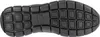 The image shows the sole of a black shoe. Voir les images du produit