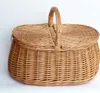 Picknickkorb mit zwei Deckel aus Weide (46 x 31 cm - 1F) Produktbild-Vorschau 1