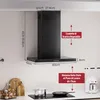 Cuffia di aspirazione LEVIVO A++ 60cm ricircolo e scarico Anteprima dell’immagine prodotto 5
