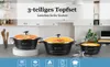 Scheffler Topfset mit Glasdeckel, 24cm,4L/28cm,6L/32cm,10L, Produktbild-Vorschau 8