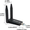 Bluetooth WLAN Stick 2 in 1  1300Mbps USB WiFi AC Dongle Produktbild-Vorschau 4