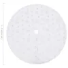 vidaXL Luxus-Weihnachtsbaumrock Weiß 150 cm Kunstfell Produktbild-Vorschau 6