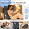 ELONEO Rückenkissen mit abnehmbarer Nackenrolle und Produktbild-Vorschau 3