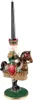 Clayre & Eef Kerzenständer Nussknacker 33 cm Grün Braun Produktbild-Vorschau 3