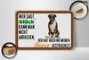 Holzschild Spruch 30x20cm Glück nicht anfassen Boxer Hund Produktbild-Vorschau 2