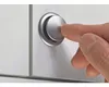 Möbelschloss Push Lock Mini Komplettset braun silber Produktbild-Vorschau 3
