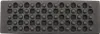 A dark gray, rectangular object with a grid of circular indentations. Produktbild-Vorschau