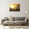 Bilder auf glas - Morgen Bauernhof Feld Plantage - 70x50cm Produktbild-Vorschau 7