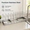 Topfdeckelhalter Edelstahl für Schrank Küchen Organizer, Produktbild-Vorschau 8