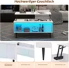 MODFU Table Basse Relevable Avec LED et Compartiment de Voir les images du produit 7