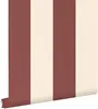 ESTAhome carta da parati strisce rosso bordeaux intenso e Anteprima dell’immagine prodotto 1